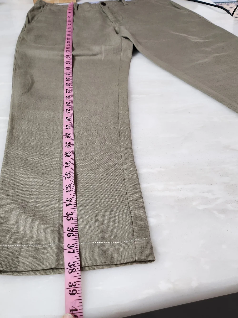 J. Crew Linen /Cotton Men's Khaki Beige Chinos
